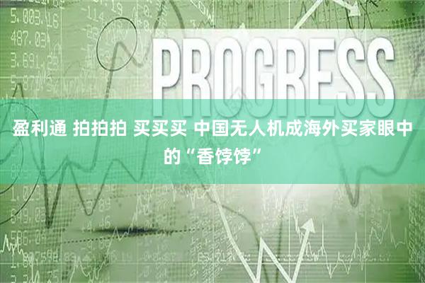盈利通 拍拍拍 买买买 中国无人机成海外买家眼中的“香饽饽”