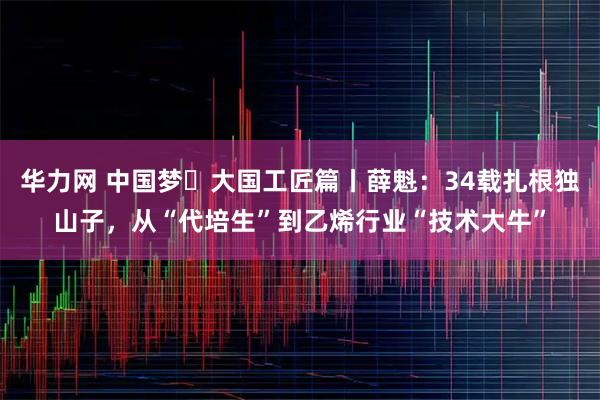 华力网 中国梦・大国工匠篇丨薛魁：34载扎根独山子，从“代培生”到乙烯行业“技术大牛”