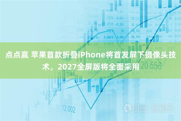 点点赢 苹果首款折叠iPhone将首发屏下摄像头技术，2027全屏版将全面采用