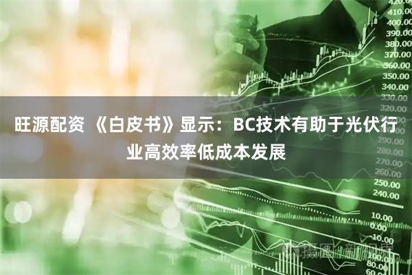 旺源配资 《白皮书》显示：BC技术有助于光伏行业高效率低成本发展